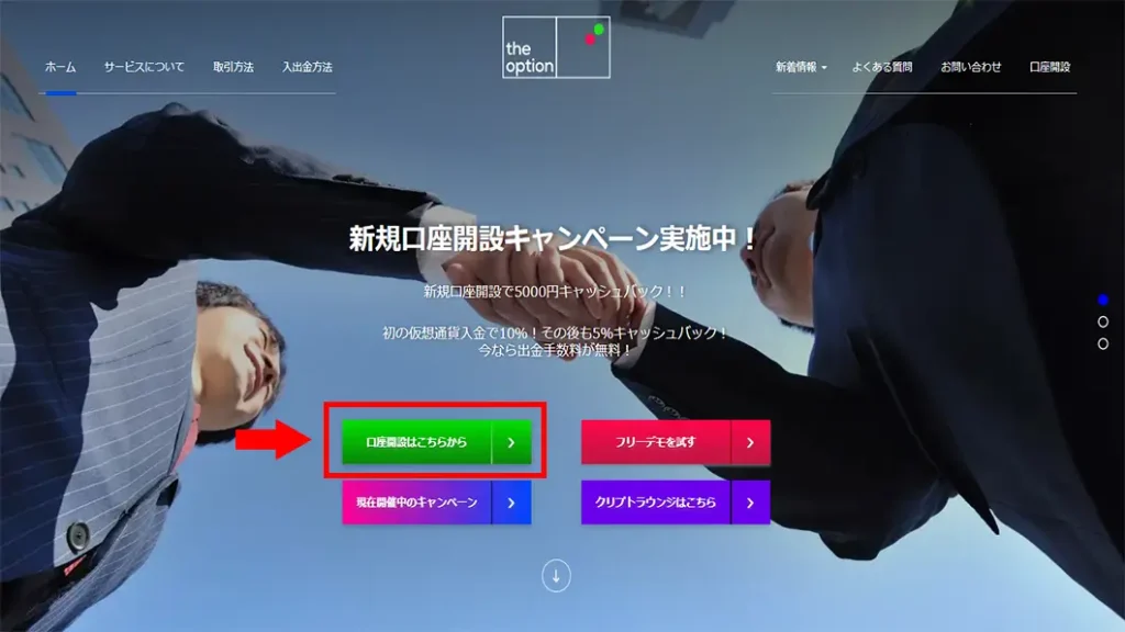 ザオプションの口座開設手順