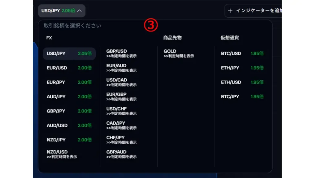 JFX.comの取引の流れキャプチャー画像3